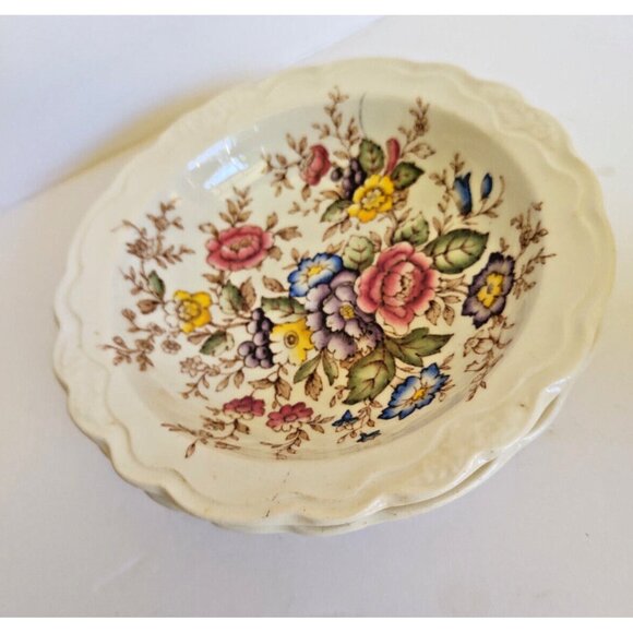 Crown Ducal Earthen ware Dessert Bowls Wilmslow Pattern 5 1/4"(set of 2) - Picture 11 of 11